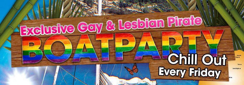 Bottoms Up Gay Boat Party Banner Photo