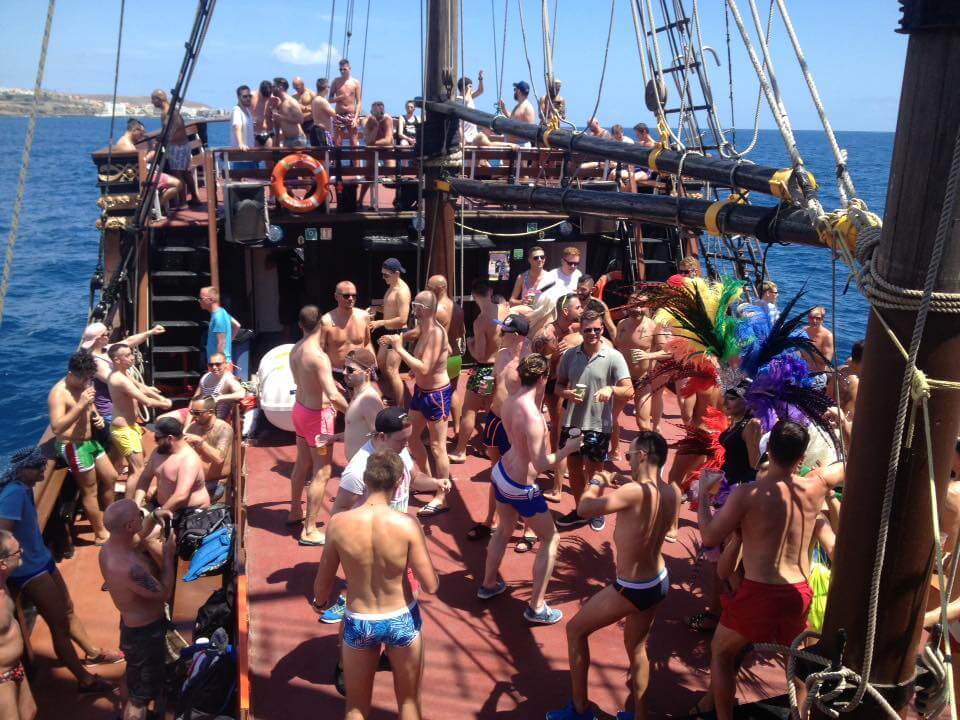 Bottoms Up Gay Boat Party Maspalomas Gay Pride 2017