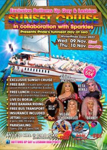 Winter Gay Pride Boat Tickets Flyer November 2022